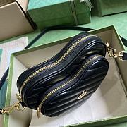 Gucci Interlocking G Mini Heart Shoulder Bag Black 20x17.5x6.5cm - 4