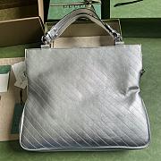 Gucci Blondie Medium Tote Bag Silver 41x34.5x8cm - 2