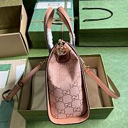 Gucci Ophidia GG Small Tote Bag Pink 24x20.5x10.5cm - 2