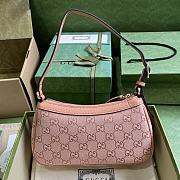 Gucci Ophidia GG Small Handbag Pink 25x15x6.5cm - 3