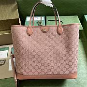 Gucci Ophidia GG Large Tote Bag Pink 40x33x19cm - 1