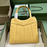 Gucci Petite GG Small Tote Yellow Bag 28x21x6.5cm - 4