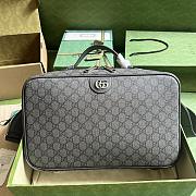 Gucci Ophidia GG Shoe Case Grey 22x36x16cm - 1