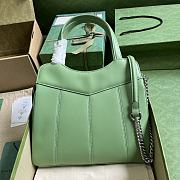 Gucci Petite GG Small Tote Green Bag 28x21x6.5cm - 3