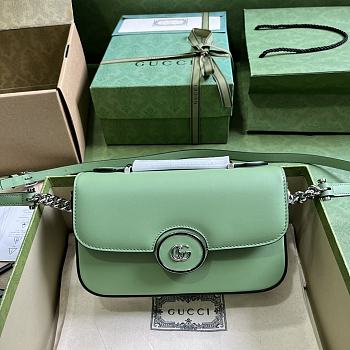 Gucci Petite GG Mini Shoulder Green Bag 21x10x5cm