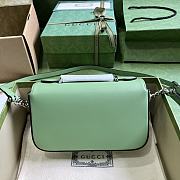 Gucci Petite GG Mini Shoulder Green Bag 21x10x5cm - 5