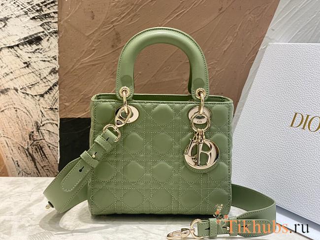 Dior Lady Small My ABC Green Lambskin 20 x 17 x 8 cm - 1