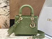 Dior Lady Small My ABC Green Lambskin 20 x 17 x 8 cm - 1