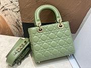 Dior Lady Small My ABC Green Lambskin 20 x 17 x 8 cm - 4