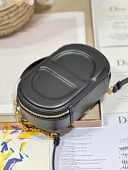 Dior CD Signature Oval Camera Bag Black 18x11x6.5cm - 2