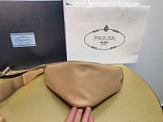 Prada Triangle Leather Beige Shoulder Bag 26x14x12cm - 5