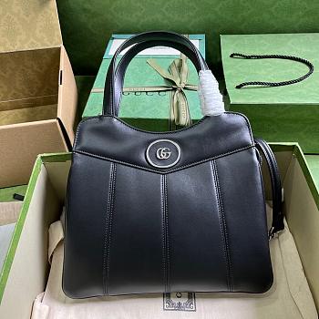 Gucci Petite GG Small Tote Black Bag 28x21x6.5cm