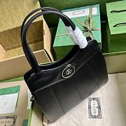 Gucci Petite GG Small Tote Black Bag 28x21x6.5cm - 6