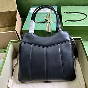 Gucci Petite GG Small Tote Black Bag 28x21x6.5cm - 4