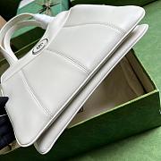 Gucci Petite GG Small Tote White Bag 28x21x6.5cm - 3