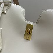 Celine Cabas 16 Smooth Calfskin Limestone White 37x26x14cm - 2