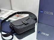 Dior Mini Saddle Bag With Strap Black 23 x 18 x 6 cm - 6