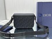 Dior Mini Saddle Bag With Strap Black 23 x 18 x 6 cm - 5