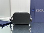 Dior By ERL Pouch With Strap Black Grained Calfskin 17x12.5x5cm - 6