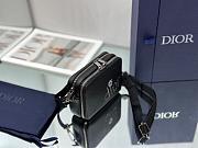 Dior By ERL Pouch With Strap Black Grained Calfskin 17x12.5x5cm - 5