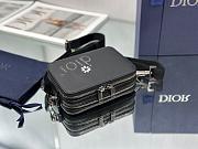 Dior By ERL Pouch With Strap Black Grained Calfskin 17x12.5x5cm - 3