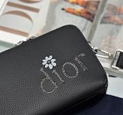 Dior By ERL Pouch With Strap Black Grained Calfskin 17x12.5x5cm - 2