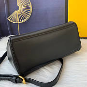 Fendi Peekaboo Mini Black Nappa Leather Bag 18x23x11cm - 3