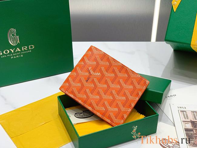 Goyard Saint-Florentin Wallet Orange 10.5x2.4x12cm - 1