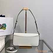 Prada Brushed Leather Femme White Bag 26x4.8x12cm - 3