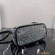 Prada Galleria Satin Mini-Bag With Crystals Black 20x14.5x9.5cm - 2