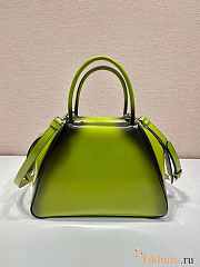 Prada Small Brushed Leather Prada Supernova Handbag Green 25.5x13.5x18cm - 2