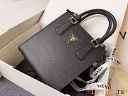 Prada Black Saffiano Handbag With Logo Black 17x19x6cm - 2