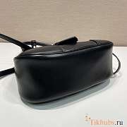 Prada Moon Re-Nylon and Leather Bag Black 22.5x16x7.5cm - 6