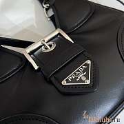 Prada Moon Re-Nylon and Leather Bag Black 22.5x16x7.5cm - 5