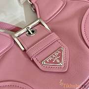 Prada Moon Re-Nylon and Leather Bag Pink 22.5x16x7.5cm - 3