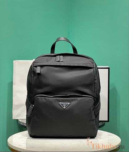 Prada Re-Nylon Saffiano Leather Backpack 39x30x17cm - 1