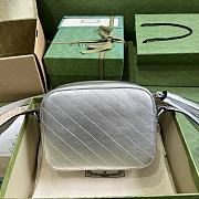 Gucci Blondie Small Shoulder Bag Silver 21x15.5x5cm - 5