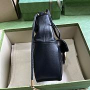 Gucci GG Marmont Mini Bucket Bag Black 14.5x20x7.5cm - 4