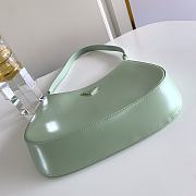 Prada Cleo Brushed Leather Shoulder Bag Green 27x21x5cm - 6