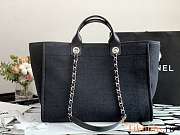 Chanel Deauville Tote Denim Silver-tone 38x34x27cm - 5