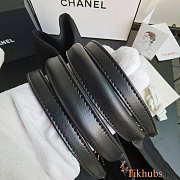 Chanel Shopping Tote Canvas Black 39x30x22cm - 3