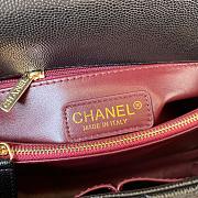 Chanel Medium Coco Wine Handle Black Caviar Gold 29cm - 2