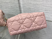 Dior Medium Diortravel Nomad Pouch Pink Calfskin 22x13x9.5cm - 3