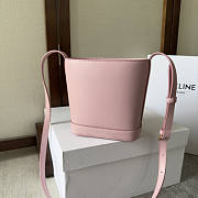 Celine Small Bucket Cuir Triomphe Pink 17x22x10cm - 3