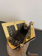 Fendi First Small Beige Leather With Python 26x18x9.5cm - 4