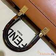 Fendi Sunshine Medium Tote Bag Brown 35 x 31 x 17cm   - 6