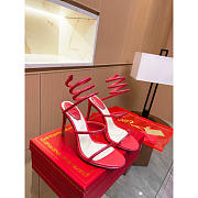 Rene Caovilla Caovilla Cleo Jewel Stiletto Sandals Red - 1