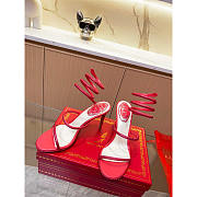 Rene Caovilla Caovilla Cleo Jewel Stiletto Sandals Red - 4