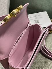 Celine Mini Besace Triomphe Shiny Calfskin Pink 15.5 x 11.5 x 5 cm - 4