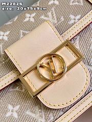 Louis Vuitton LV Mini Dauphine Beige 20 x 15 x 9 cm - 2